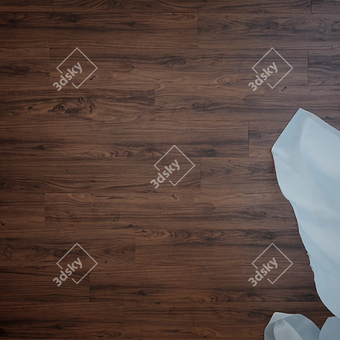 Luxury Mansonia Oak Flooring 3D model image 2