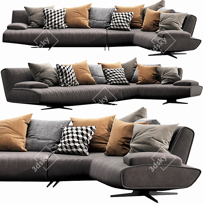 Sydney Polyform: Modern Modular Sofa Solution 3D model image 1