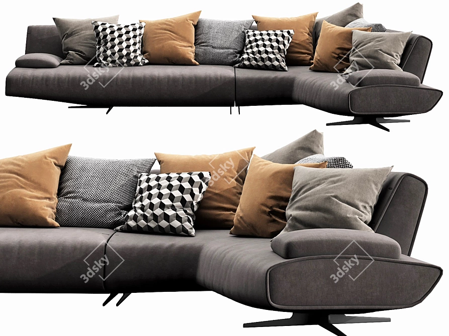 Sydney Polyform: Modern Modular Sofa Solution 3D model image 4