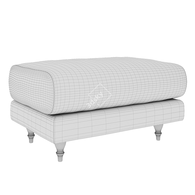 Italian-inspired Ottoman by OGO 3D model image 4