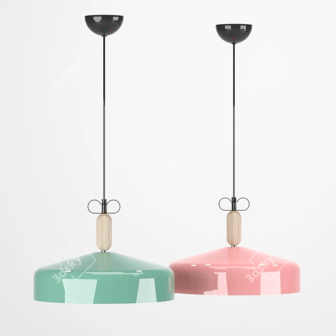 Elegant Bon Ton N2 Lamp 3D model image 1