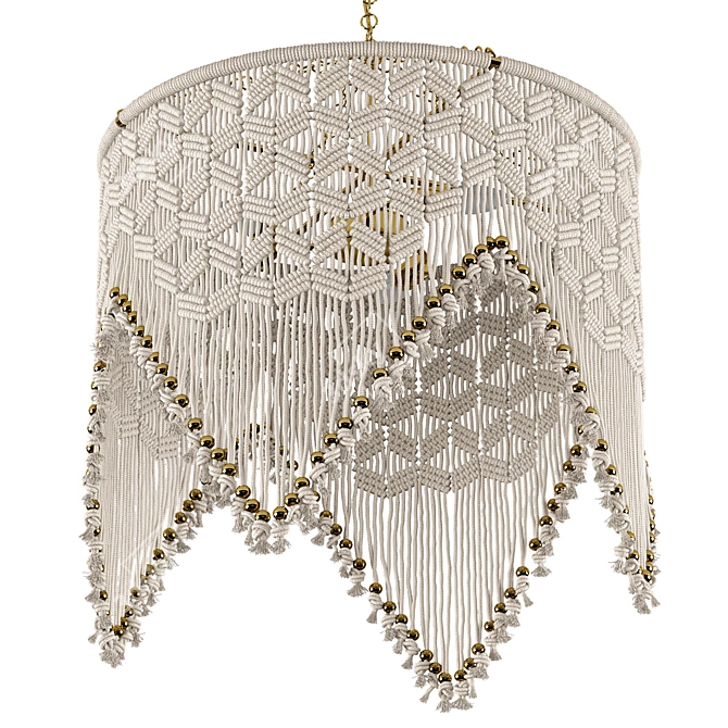 Selamat Sonora Macrame Chandelier 3D model image 2