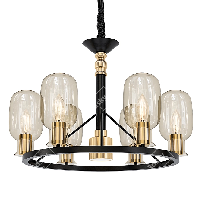 Elegant Odeon Grif Pendant 3D model image 1