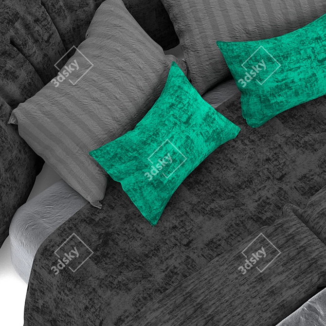 2015 Bed in Centimeters 3D model image 3