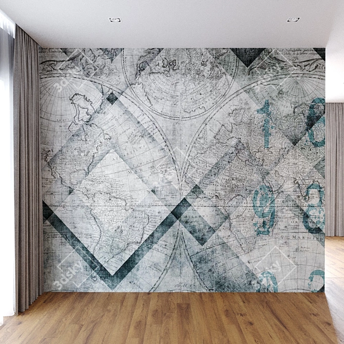 Wall Material Fragment: Transform Your Space 3D model image 3