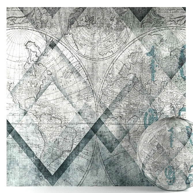 Wall Material Fragment: Transform Your Space 3D model image 5