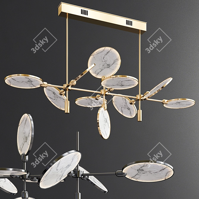 Ethereal Nebula & Giffin Chandelier 3D model image 2
