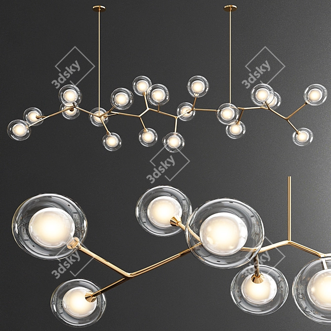 Ethereal Nebula & Giffin Chandelier 3D model image 3