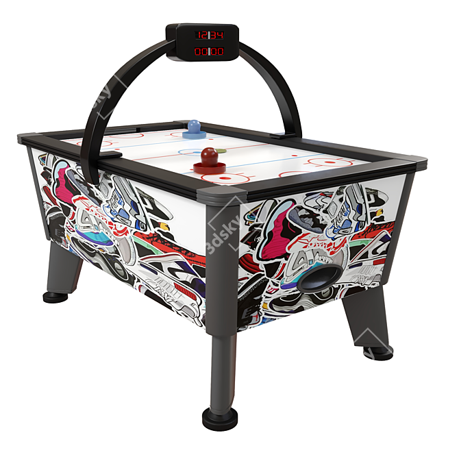 Ultimate Air Hockey Game Set 3D model image 1