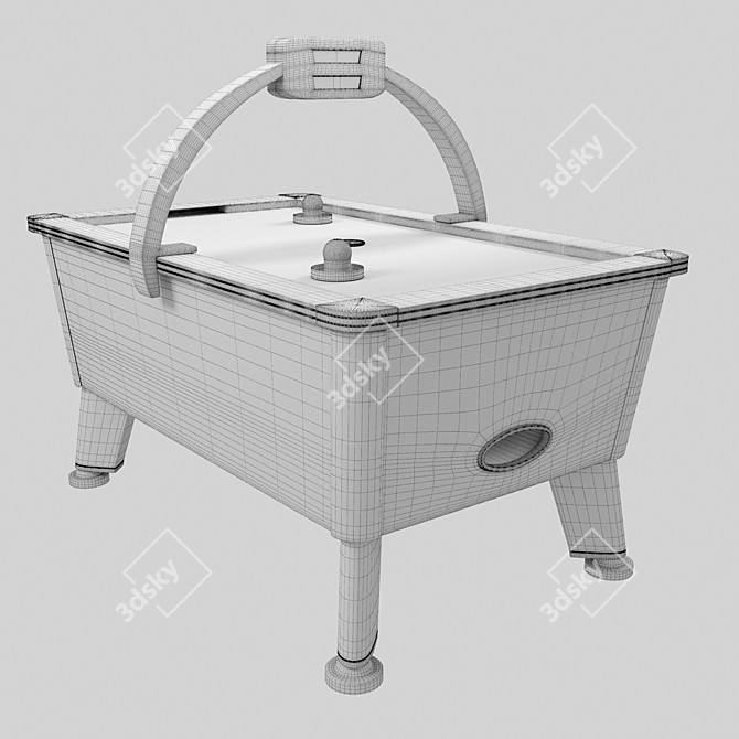 Ultimate Air Hockey Game Set 3D model image 4