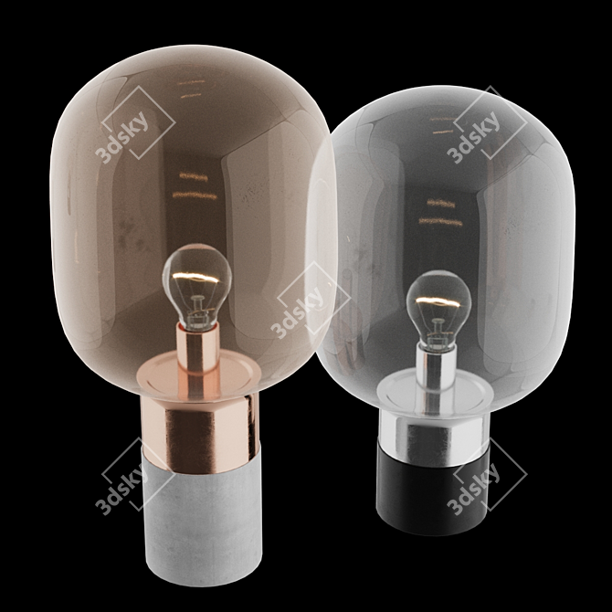 Sleek Boconcept Stockholm Lamp 3D model image 2