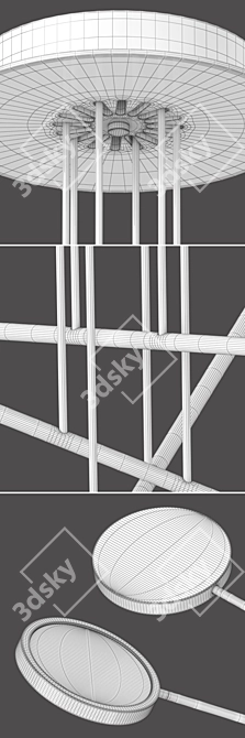 Mobi 3-pendant Lighting Ensemble 3D model image 5