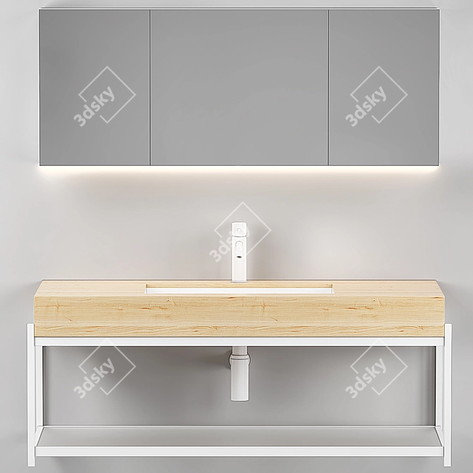 Birex Sidero 2-Door Storage Compartment 3D model image 1