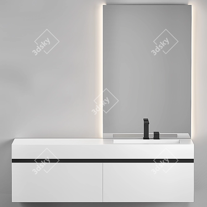 Birex Sidero 4-D Compact Vanity 3D model image 1