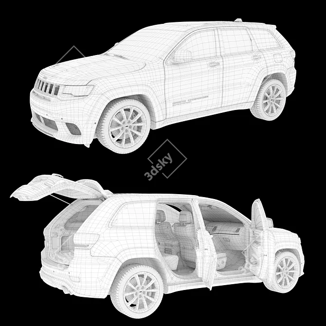 2011 MAX Corona Ver.5 Jeep Grand Cherokee Trackhawk - Archive 3D model image 5