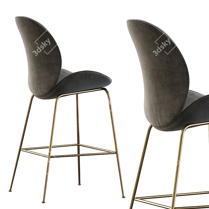 Elegant Astor Barstool: Sleek Design 3D model image 4