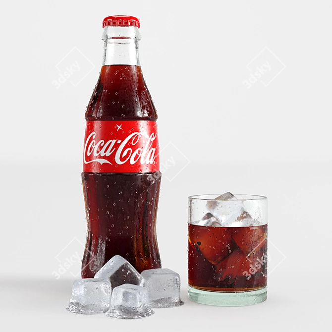 Title: Classic Coca Cola Refreshing Beverage 3D model image 1