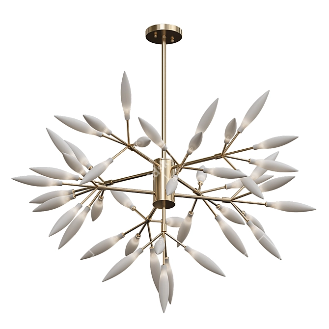 Elegant Candela Chandelier: A Radiant Statement 3D model image 2