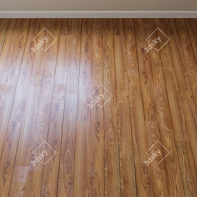 French Oak Laminate Flooring 3D model image 2