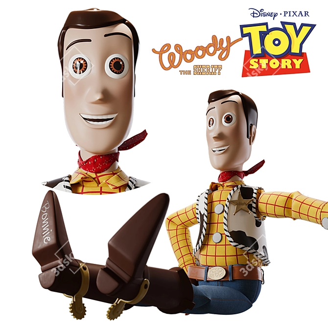 Authentic Woody Toy Story Replica 3D model image 1