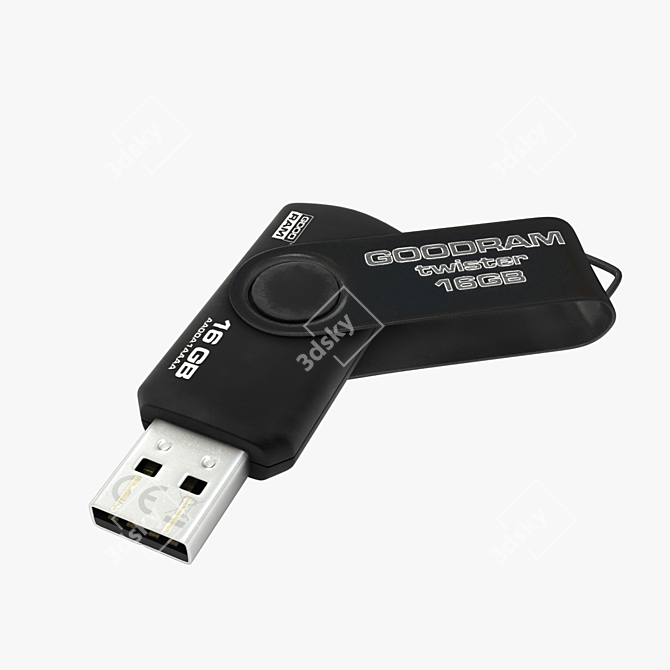 3D Model Flash Drive 3D model image 1