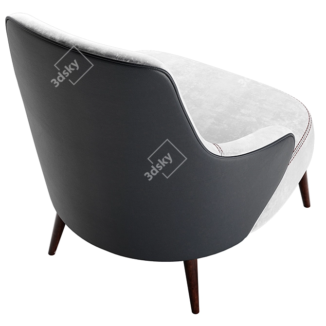 Modern and Stylish ELIS Armchair 3D model image 3