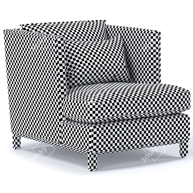 Elegant Cordice Armchair: Stylish, Comfortable & Timeless 3D model image 4