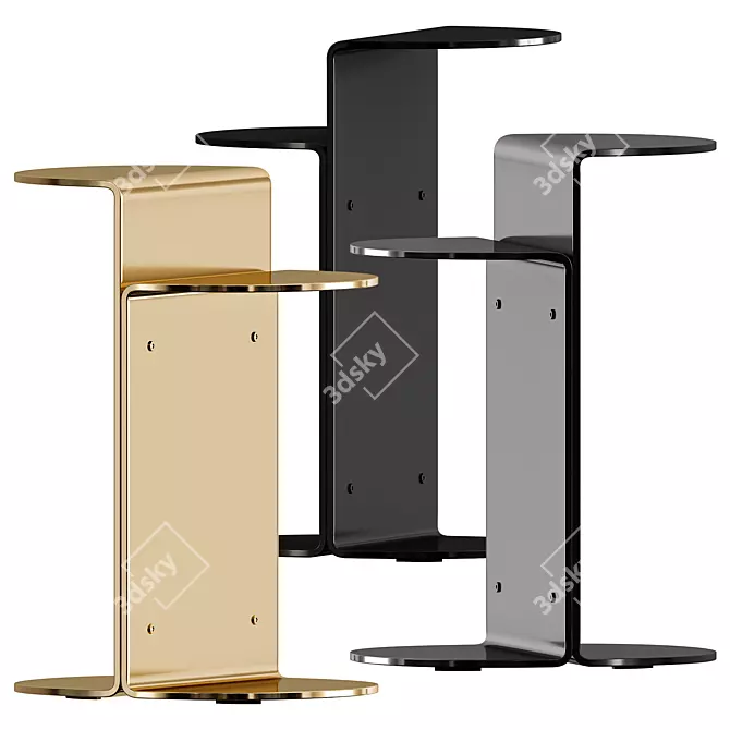 Sculptural Flirt Table: Elegant & Eye-catching 3D model image 1