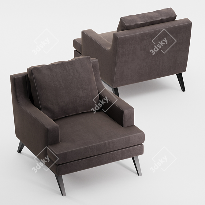 Stylish Belem Armchair by Ligne Roset 3D model image 2