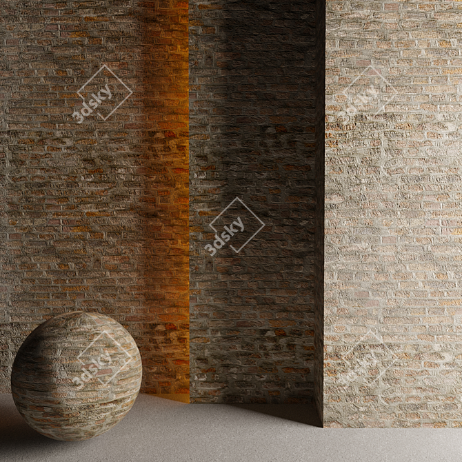 Classic Red Bricks 3D model image 1