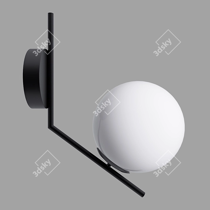 Modern Gold Wall Light 3D model image 3