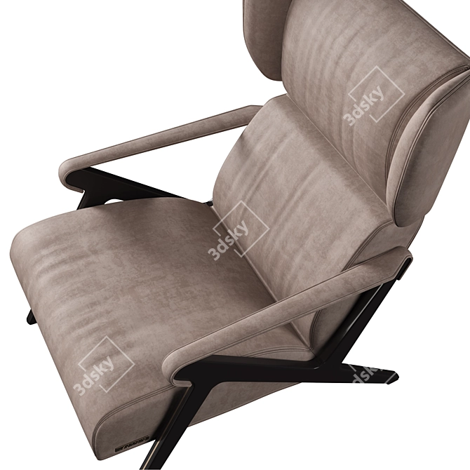 Luxury Leather Armchair: Visionnaire Imagine 3D model image 2