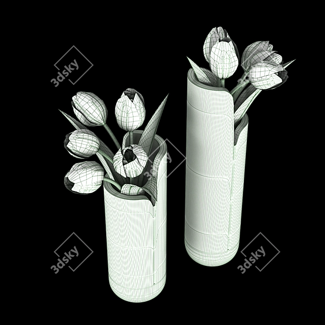 Masa: Sculptural Elegance in Design 3D model image 3