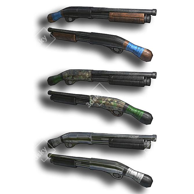 Precise Damage Shotgun 3D model image 1