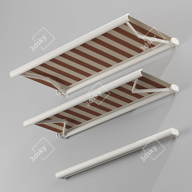 Elegant Elbow Awning: Enhance Your Home 3D model image 1