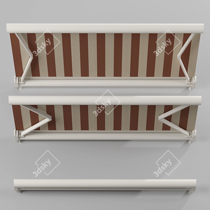 Elegant Elbow Awning: Enhance Your Home 3D model image 2