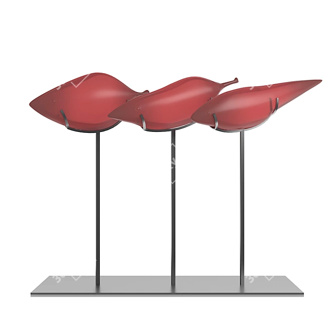 Fishy Table Decor: Unique and Eye-catching 3D model image 2