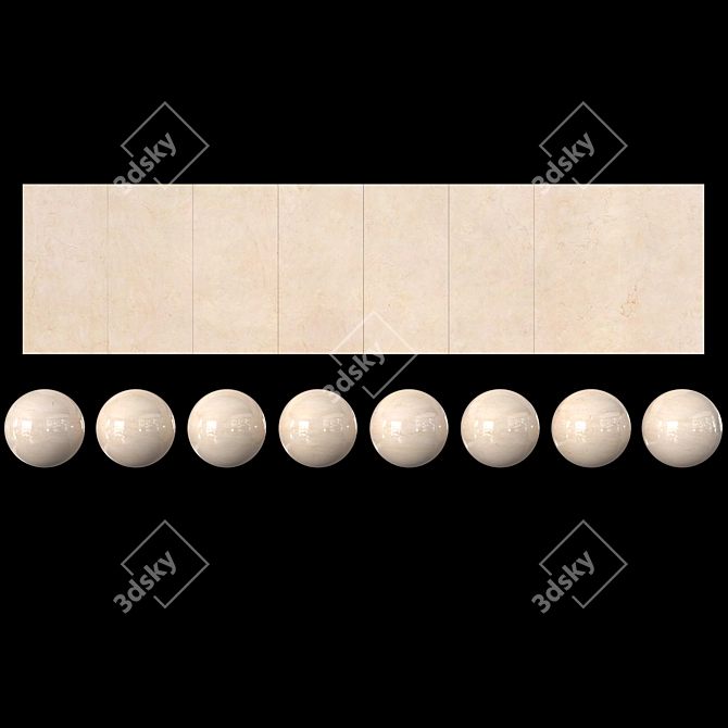 Marfil Porcelain Tile 120x240 3D model image 1