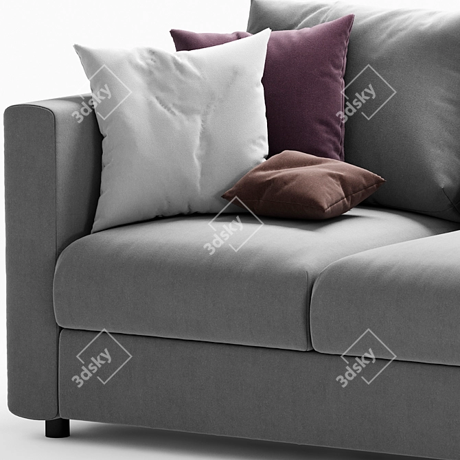 Elegant Ikea Finnala 3-Seater Sofa 3D model image 3