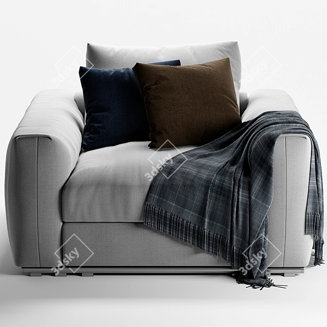 Elegant Asolo Armchair by Flexform 3D model image 2