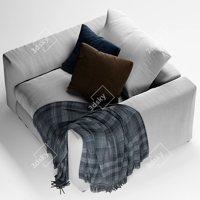 Elegant Asolo Armchair by Flexform 3D model image 3