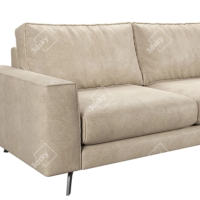 Athena Corner Kaza Sofa | Stylish and Spacious 3D model image 3