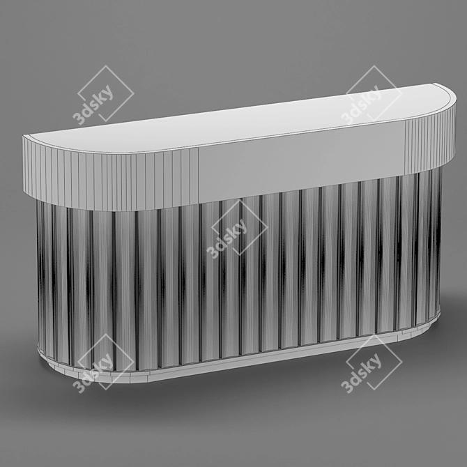 Sleek Reception Desk with V-Ray 3D model image 2