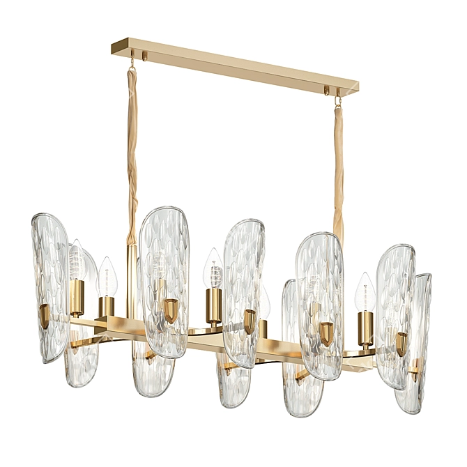 Elegant Candela Chandelier 3D model image 2