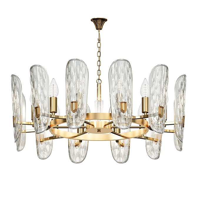 Elegant Candela Chandelier 3D model image 3