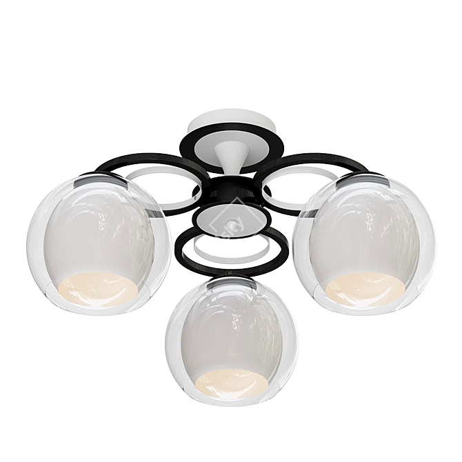 Elegant Ceiling Light Fixture 3D model image 1