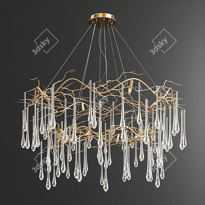 Luxury Chandelier Collection: Modo, Tear, Kristen, Rousseau 3D model image 2