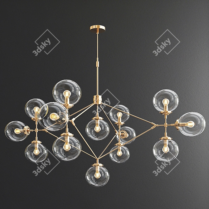 Luxury Chandelier Collection: Modo, Tear, Kristen, Rousseau 3D model image 3