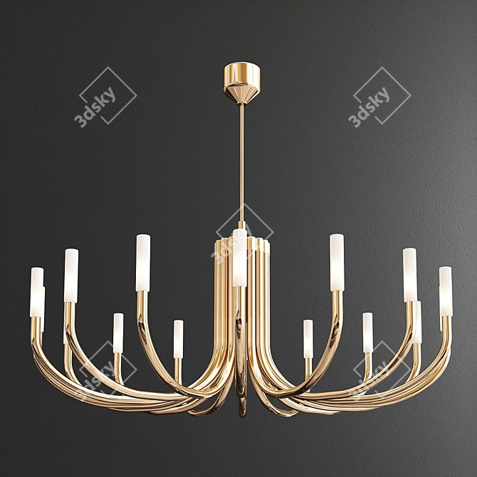 Luxury Chandelier Collection: Modo, Tear, Kristen, Rousseau 3D model image 4