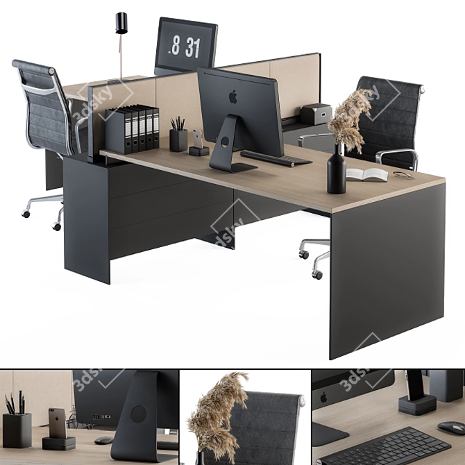 ErgoBlend Office Set 3D model image 1